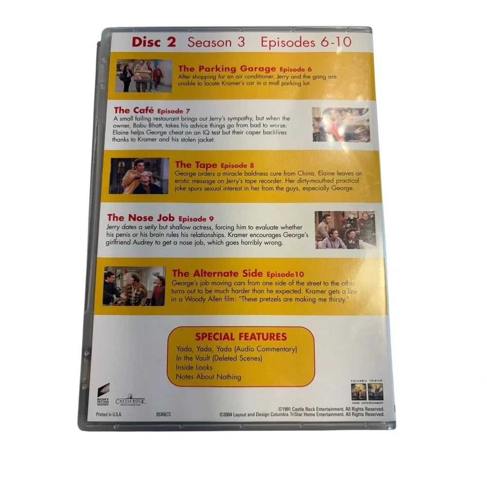Seinfeld Seasons 1-3 DVD Set Sitcom Comedy Jerry Seinfield Sony‎